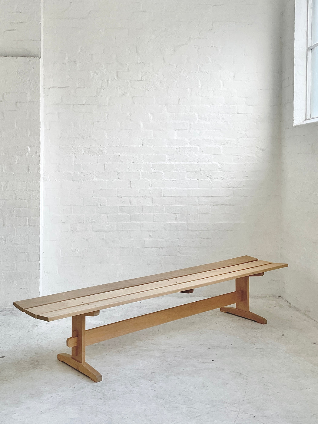Oak 'Shaker' Bench Seat