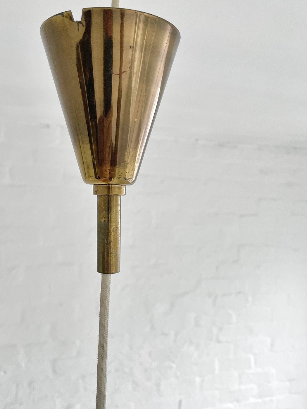 Danish Brass Pendant Light
