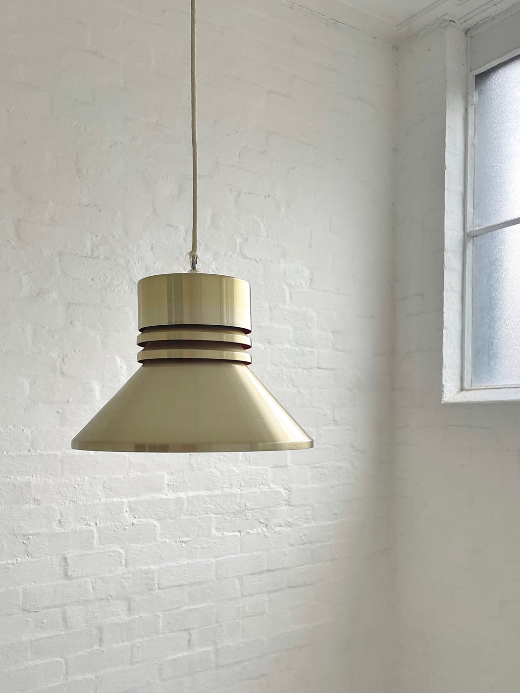 Danish Brass Pendant Light