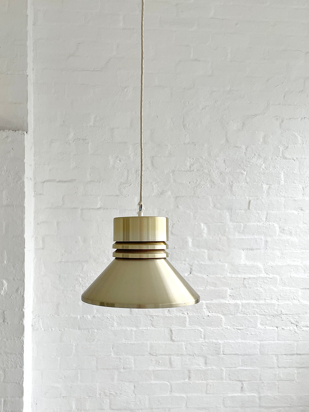 Danish Brass Pendant Light