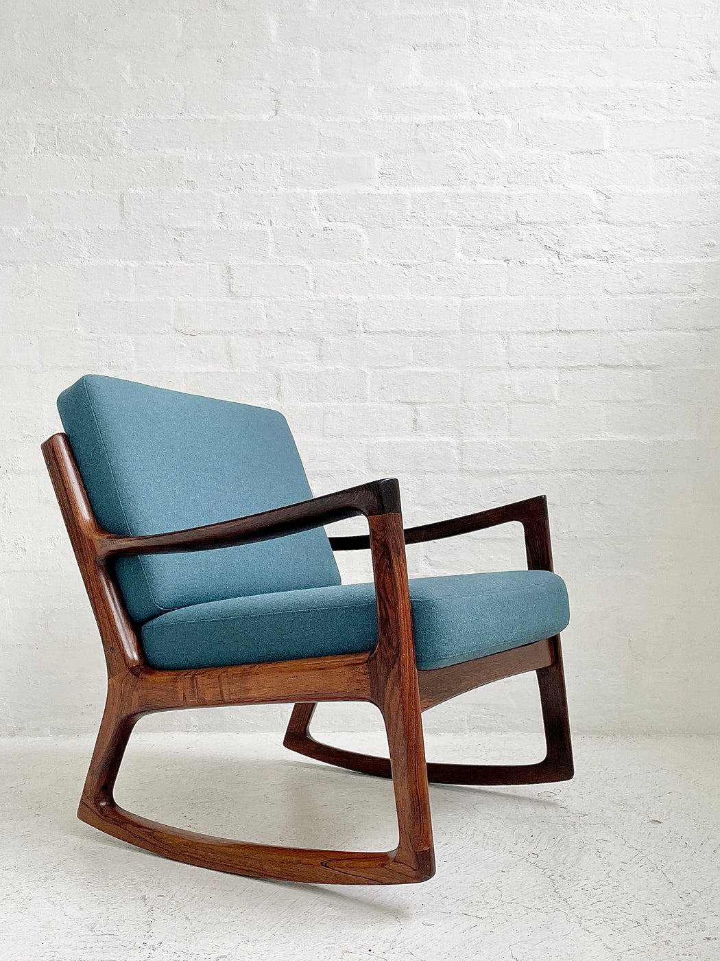 Ole Wanscher Rosewood Model 116 ‘Senator’ Rocking Lounge Chair