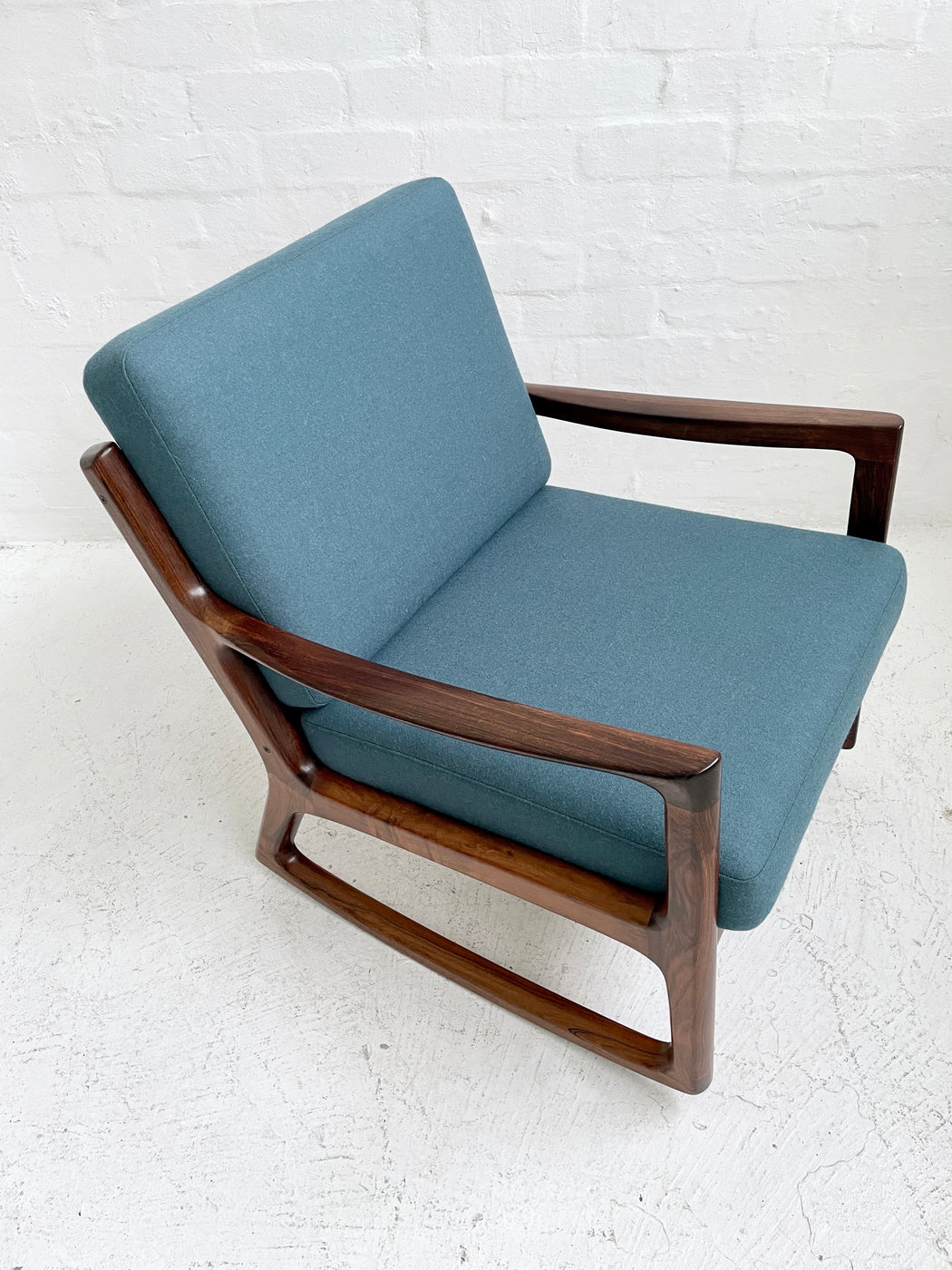 Ole Wanscher Rosewood Model 116 ‘Senator’ Rocking Lounge Chair