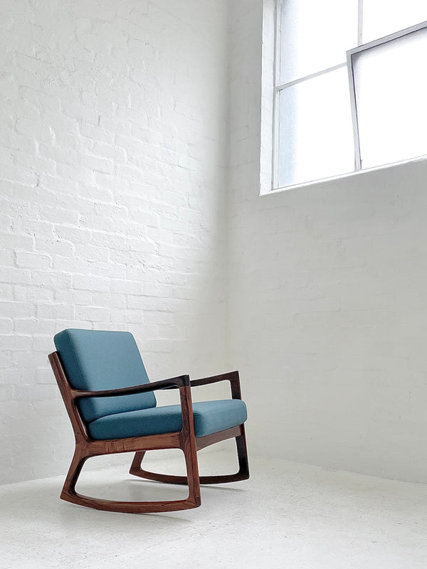 Ole Wanscher Rosewood Model 116 ‘Senator’ Rocking Lounge Chair