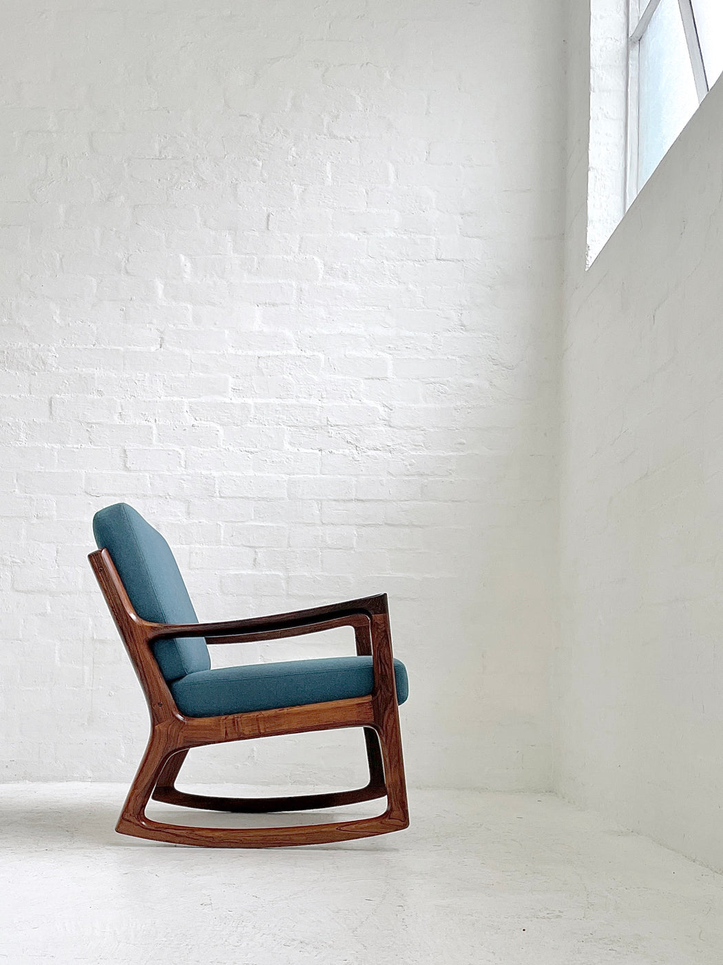 Ole Wanscher Rosewood Model 116 ‘Senator’ Rocking Lounge Chair