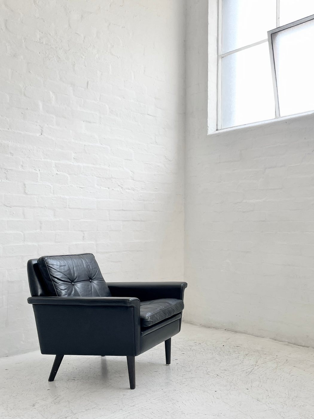 Danish Leather Lounge Chair
