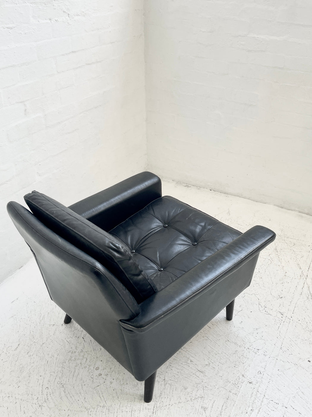 Danish Leather Lounge Chair
