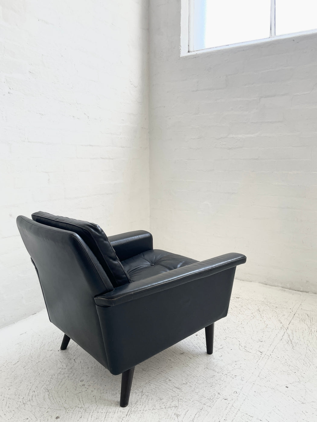 Danish Leather Lounge Chair