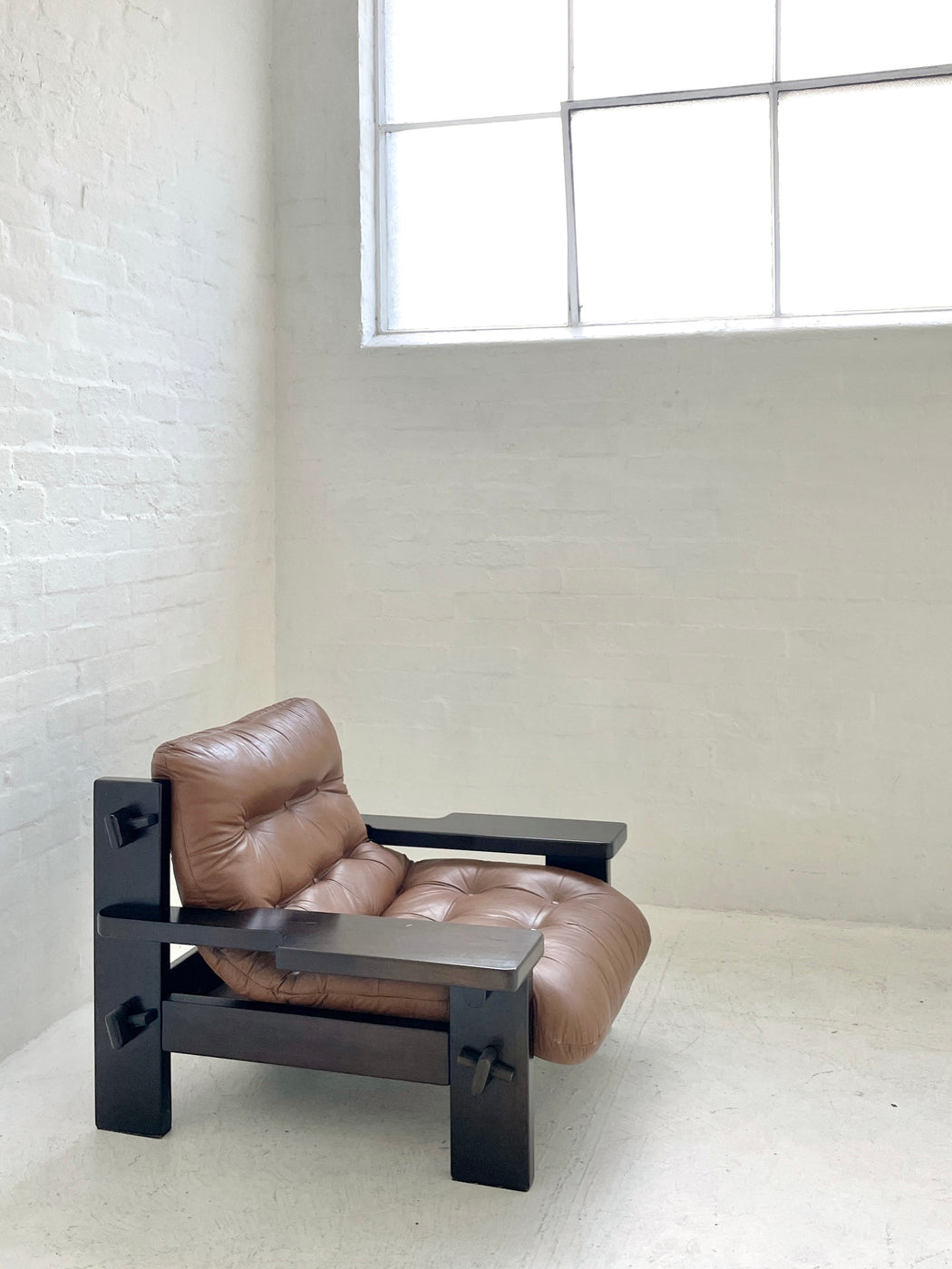 Jean Gillon Leather Lounge Chair