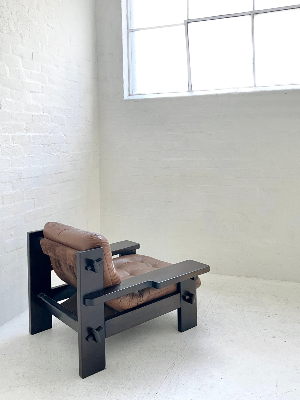 Jean Gillon Leather Lounge Chair