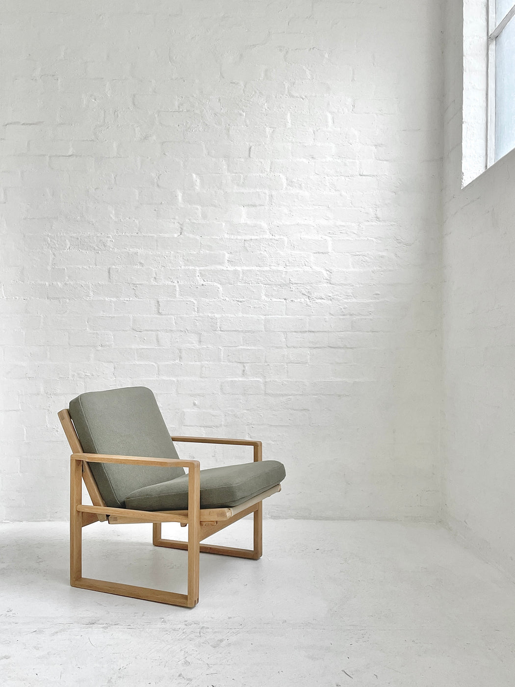 Danish Reclining Oak Lounge Chair
