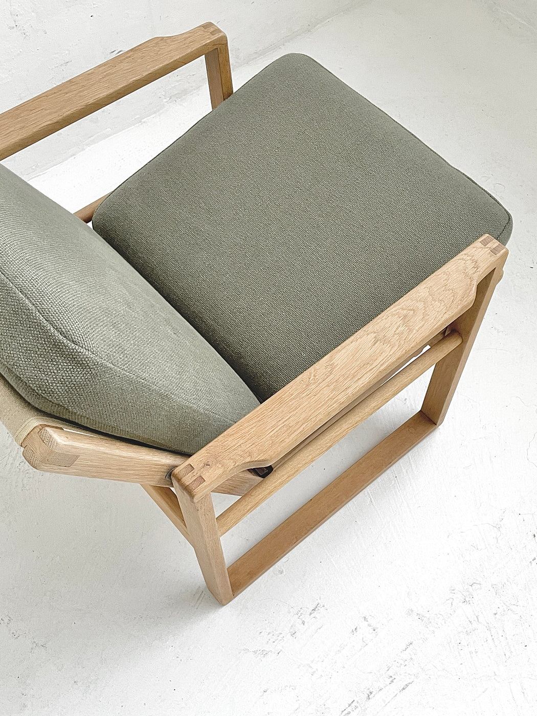 Danish Reclining Oak Lounge Chair