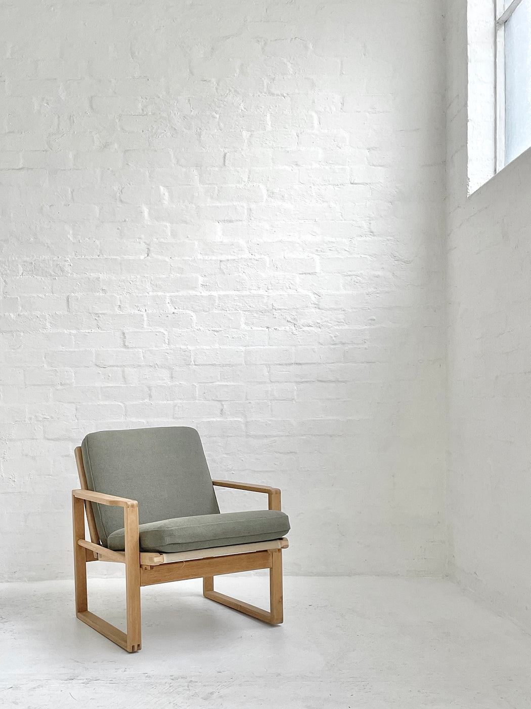 Danish Reclining Oak Lounge Chair