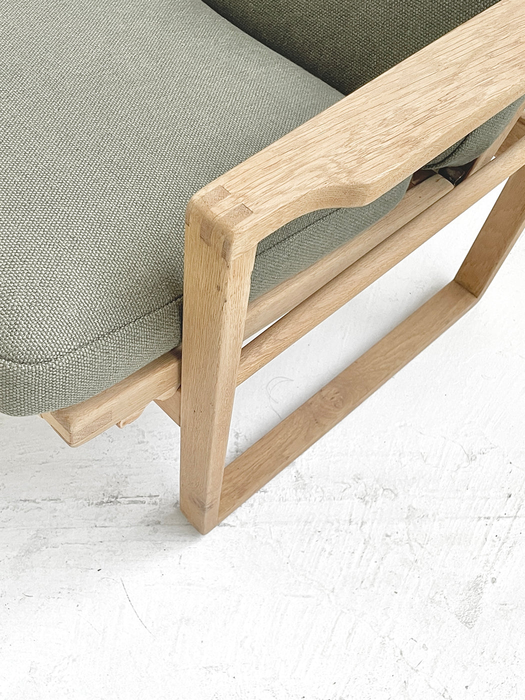 Danish Reclining Oak Lounge Chair