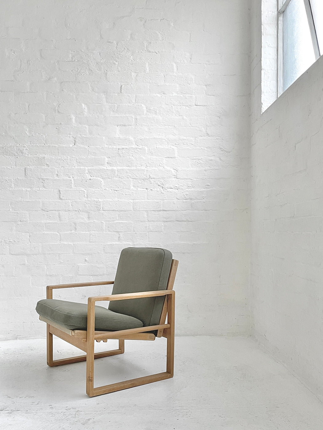 Danish Reclining Oak Lounge Chair