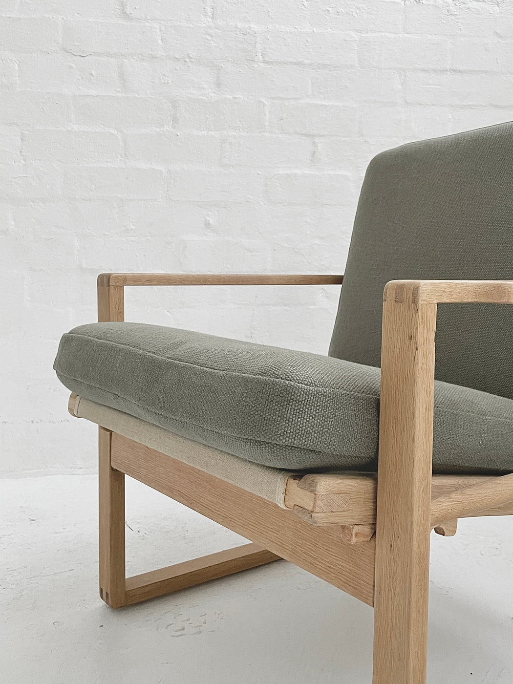 Danish Reclining Oak Lounge Chair
