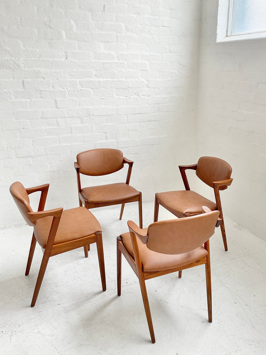 Set of four Kai Kristiansen 'Model #42' Chairs