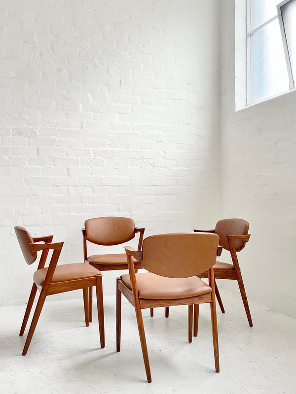 Set of four Kai Kristiansen 'Model #42' Chairs
