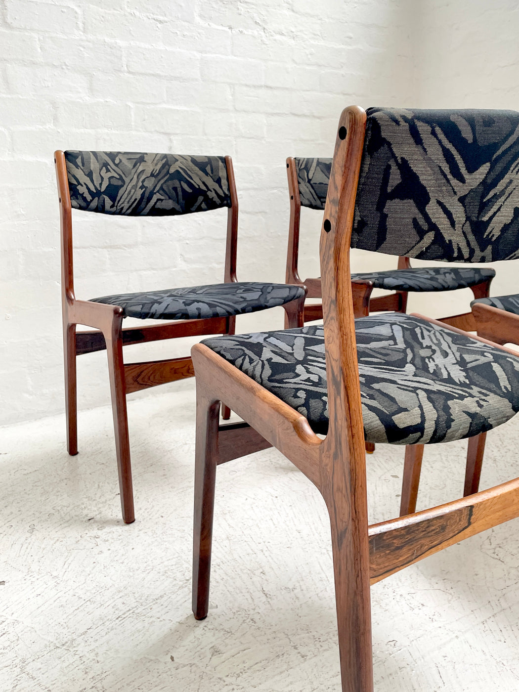 Set of Danish Rosewood Dining Chairs by 'Nova'