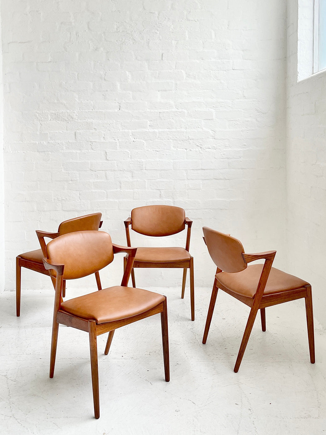 Set of four Kai Kristiansen 'Model #42' Chairs