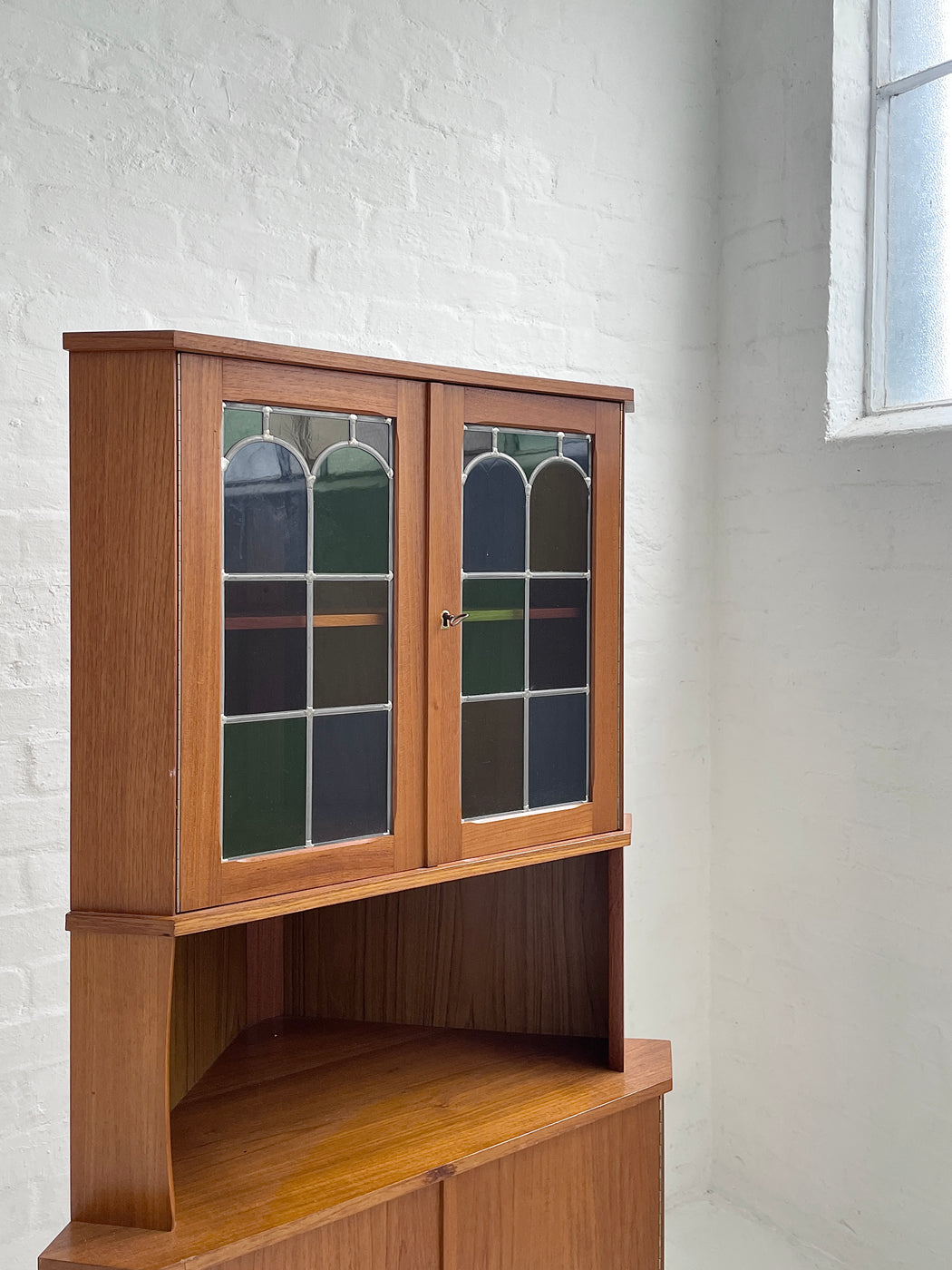 Danish Teak Corner Cabinet