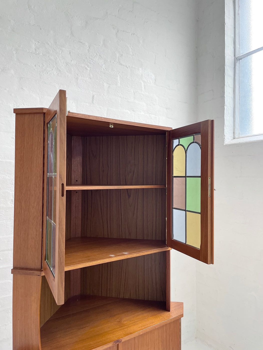 Danish Teak Corner Cabinet