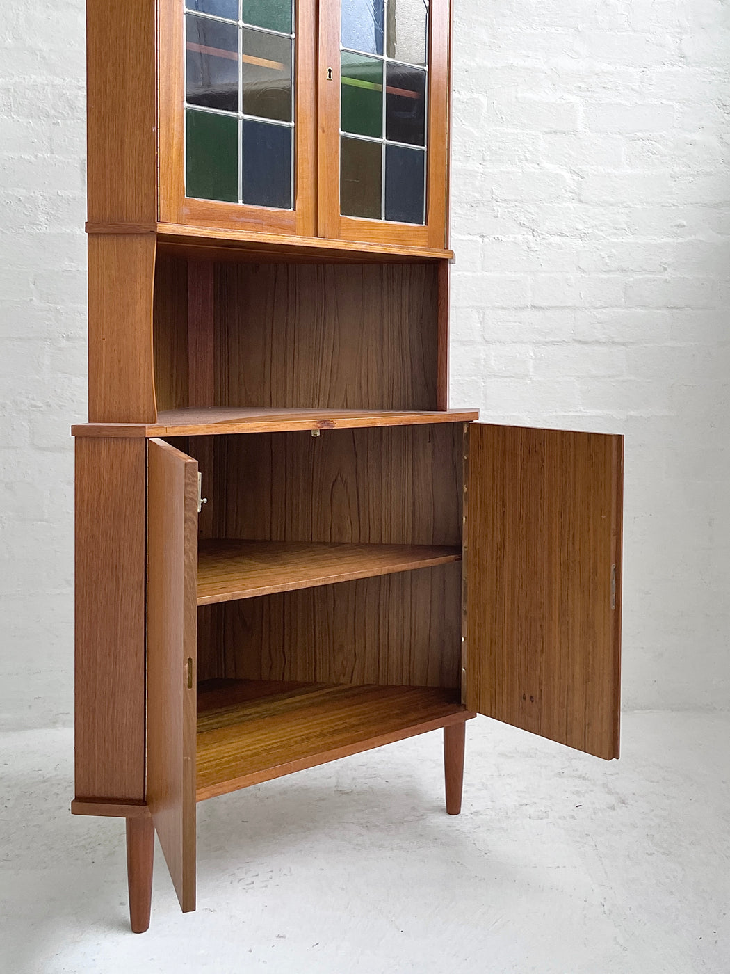 Danish Teak Corner Cabinet