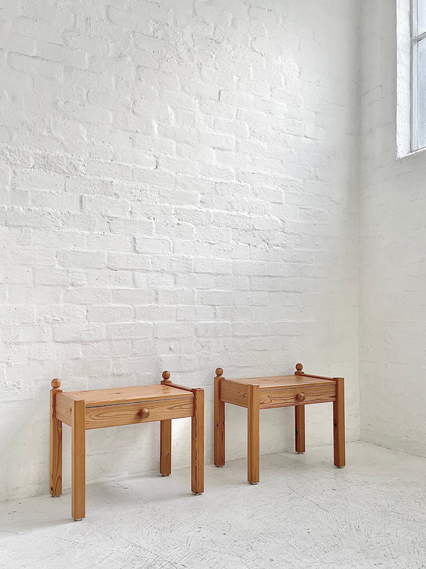 Pair of 1970s Danish Bedside Tables