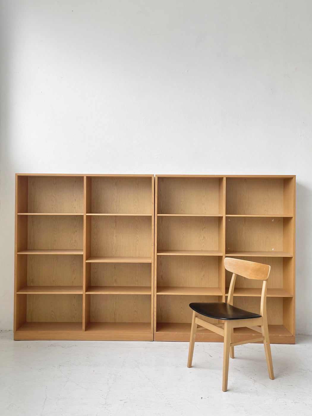 Pair of Danish Oak Bookshelves