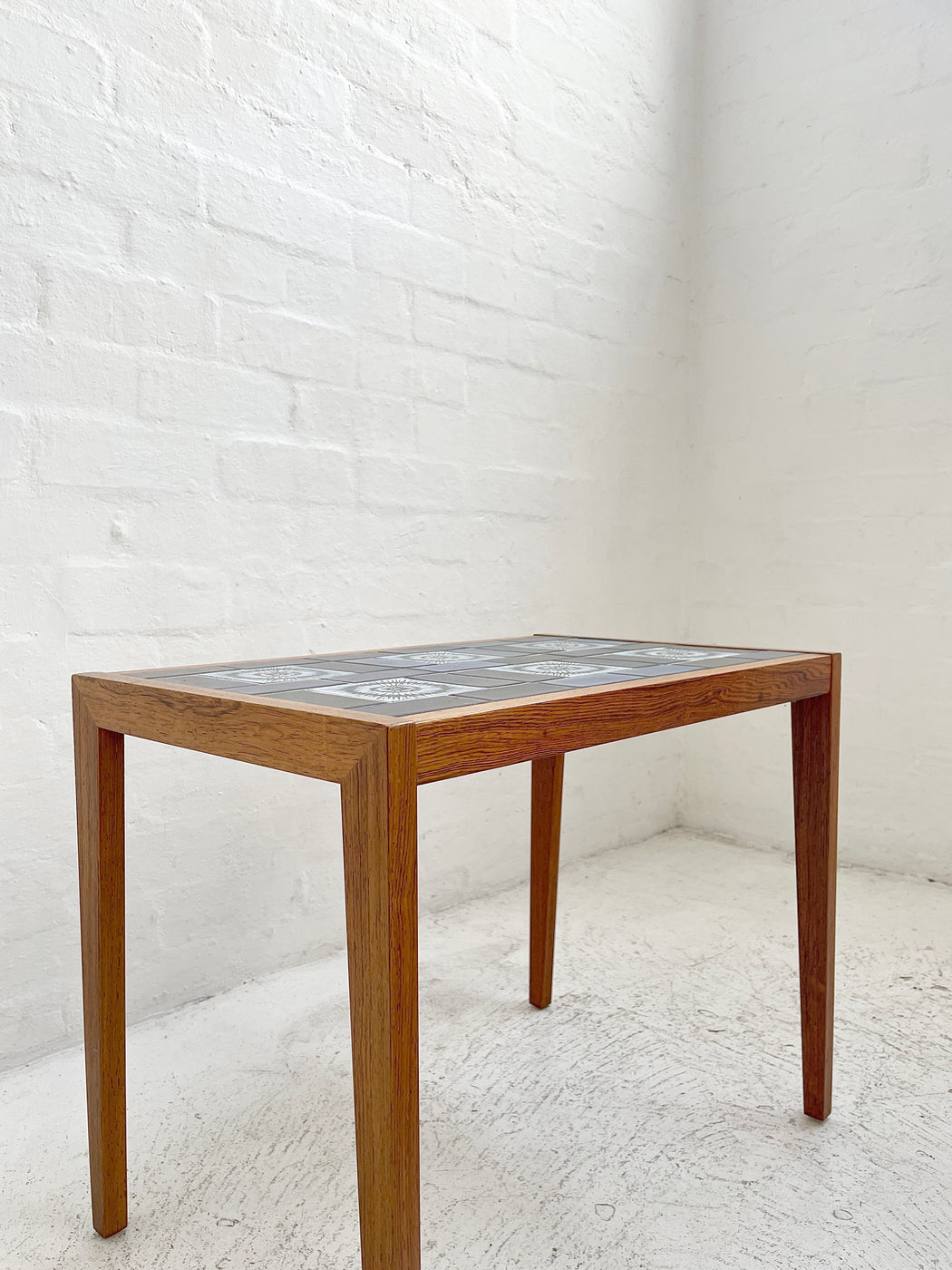 Danish Tile-topped Nest of Rosewood Tables