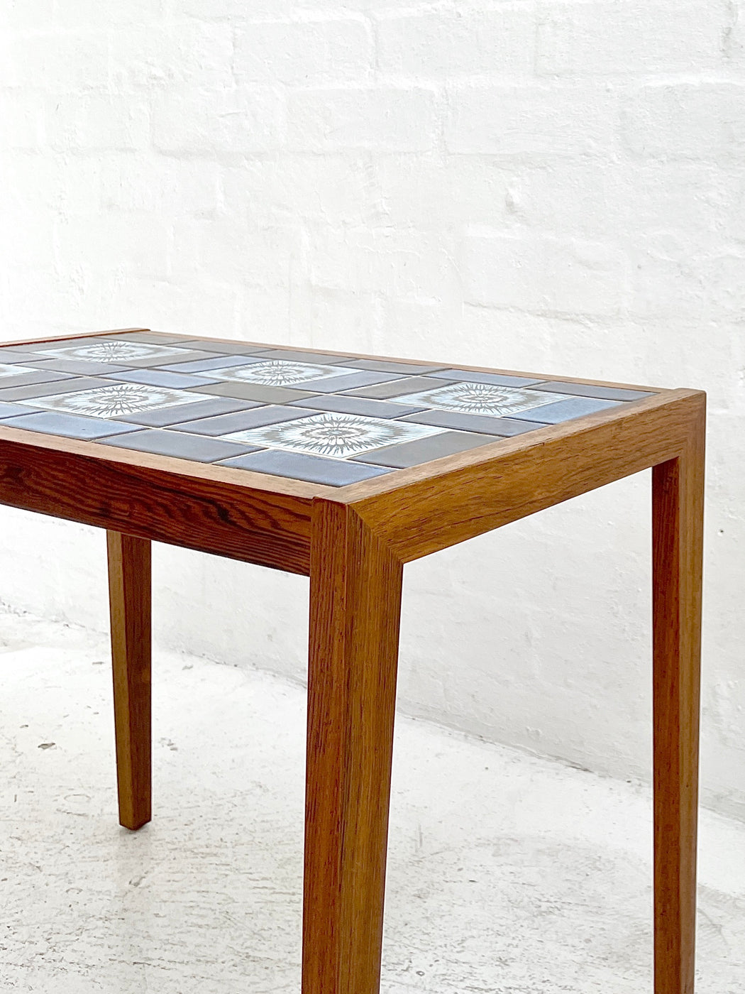 Danish Tile-topped Nest of Rosewood Tables