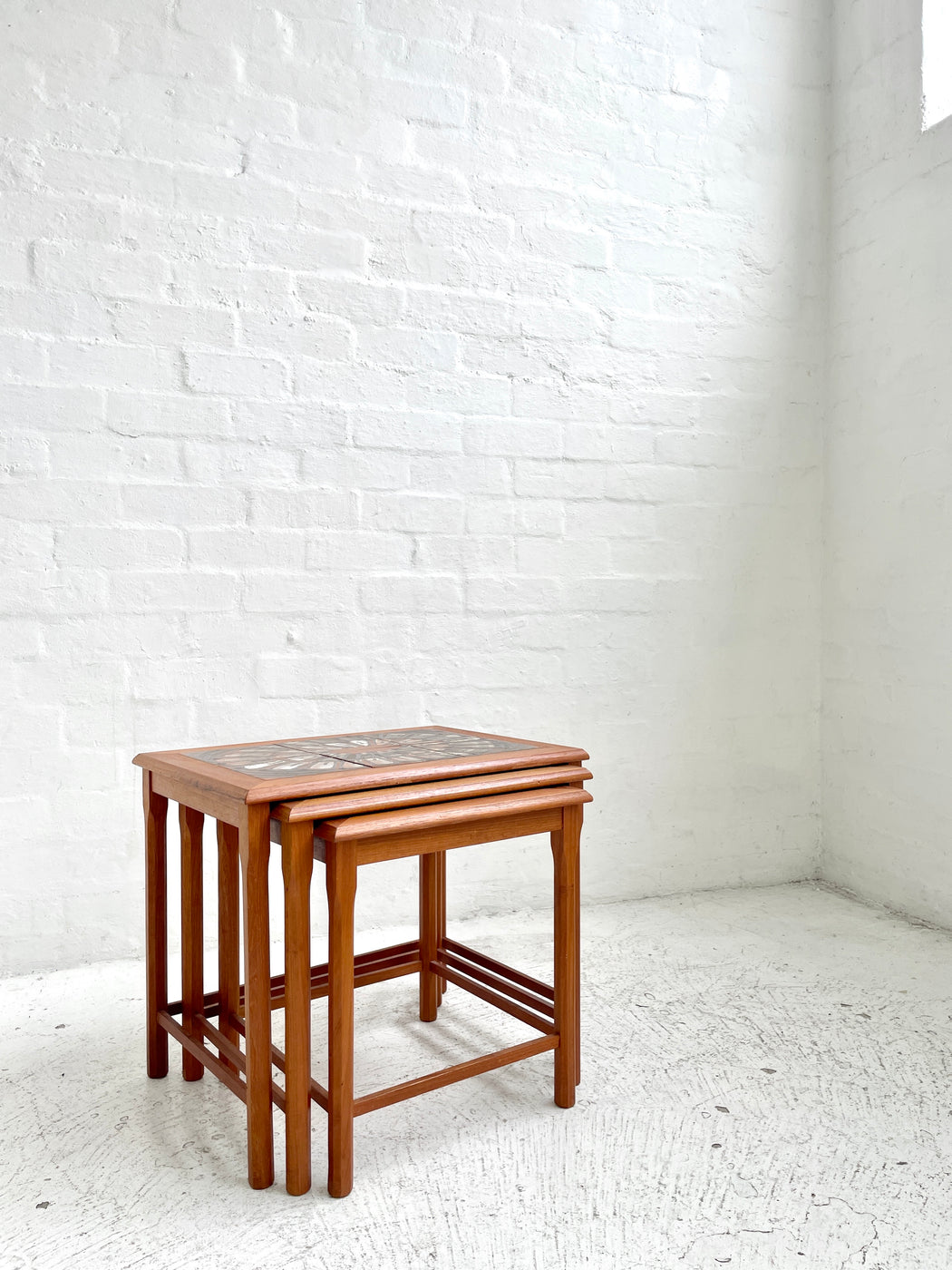 Danish Tile-topped Nesting Tables