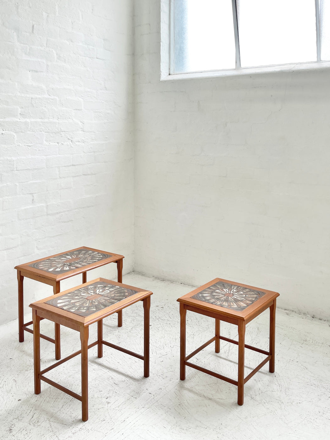 Danish Tile-topped Nesting Tables