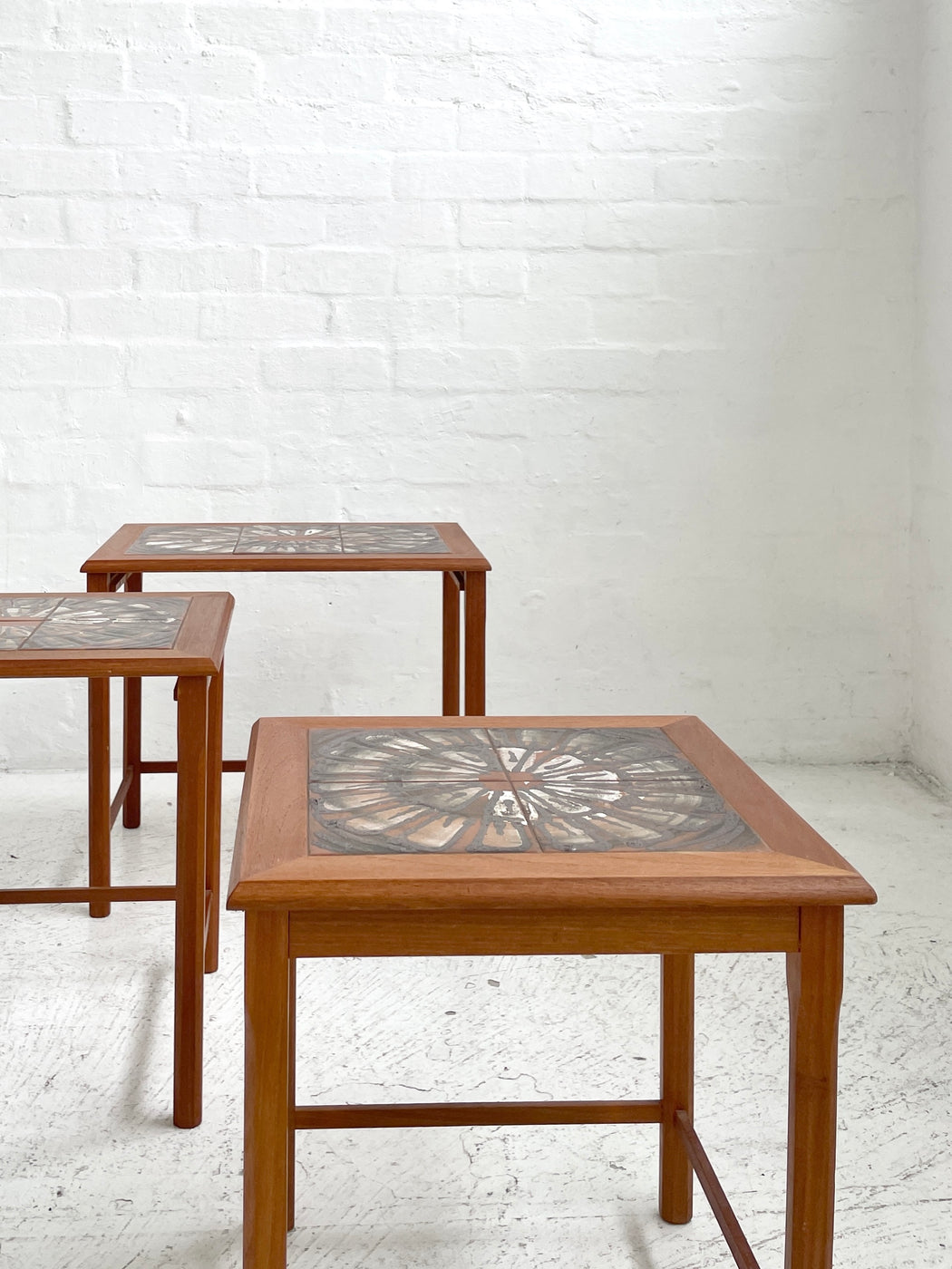 Danish Tile-topped Nesting Tables
