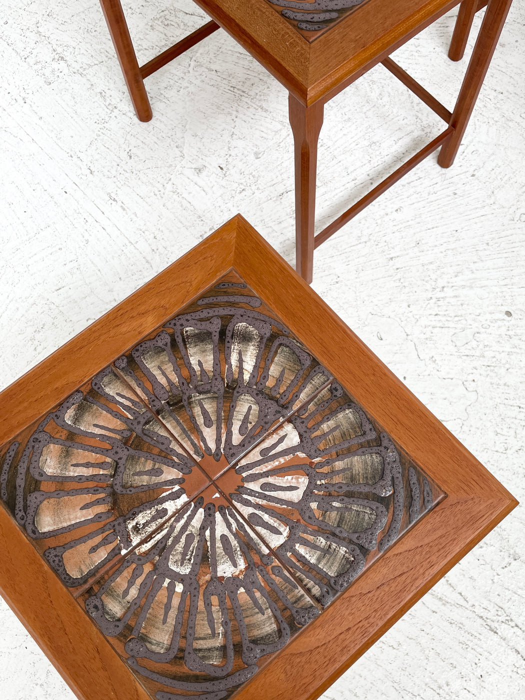 Danish Tile-topped Nesting Tables