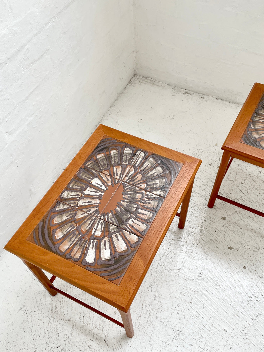 Danish Tile-topped Nesting Tables
