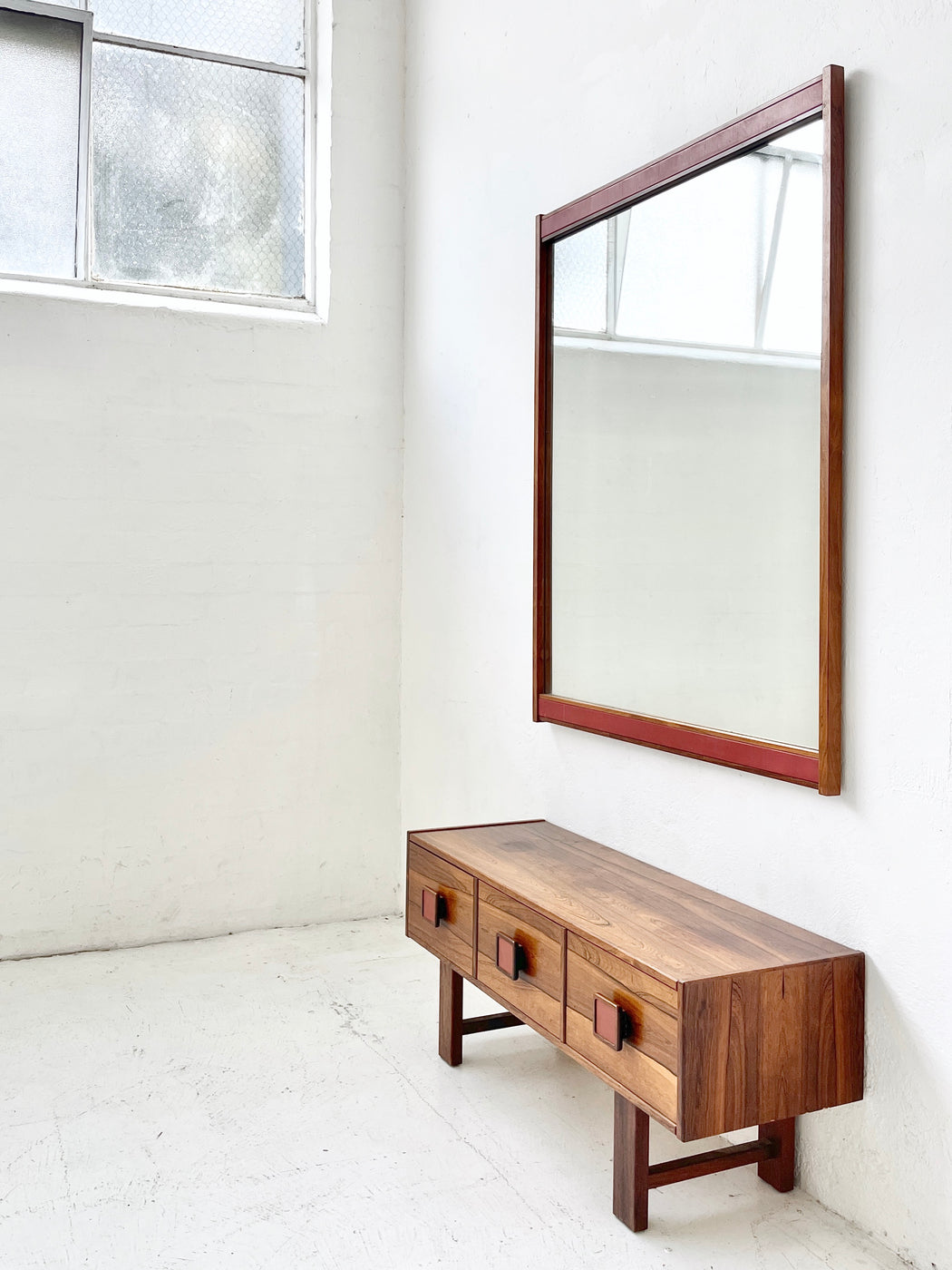 Danish Entry Dresser & Mirror