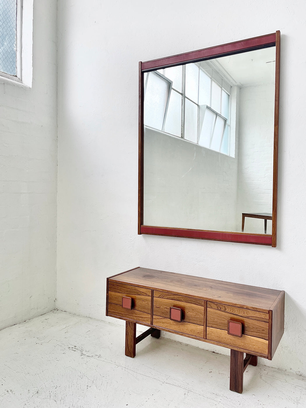 Danish Entry Dresser & Mirror