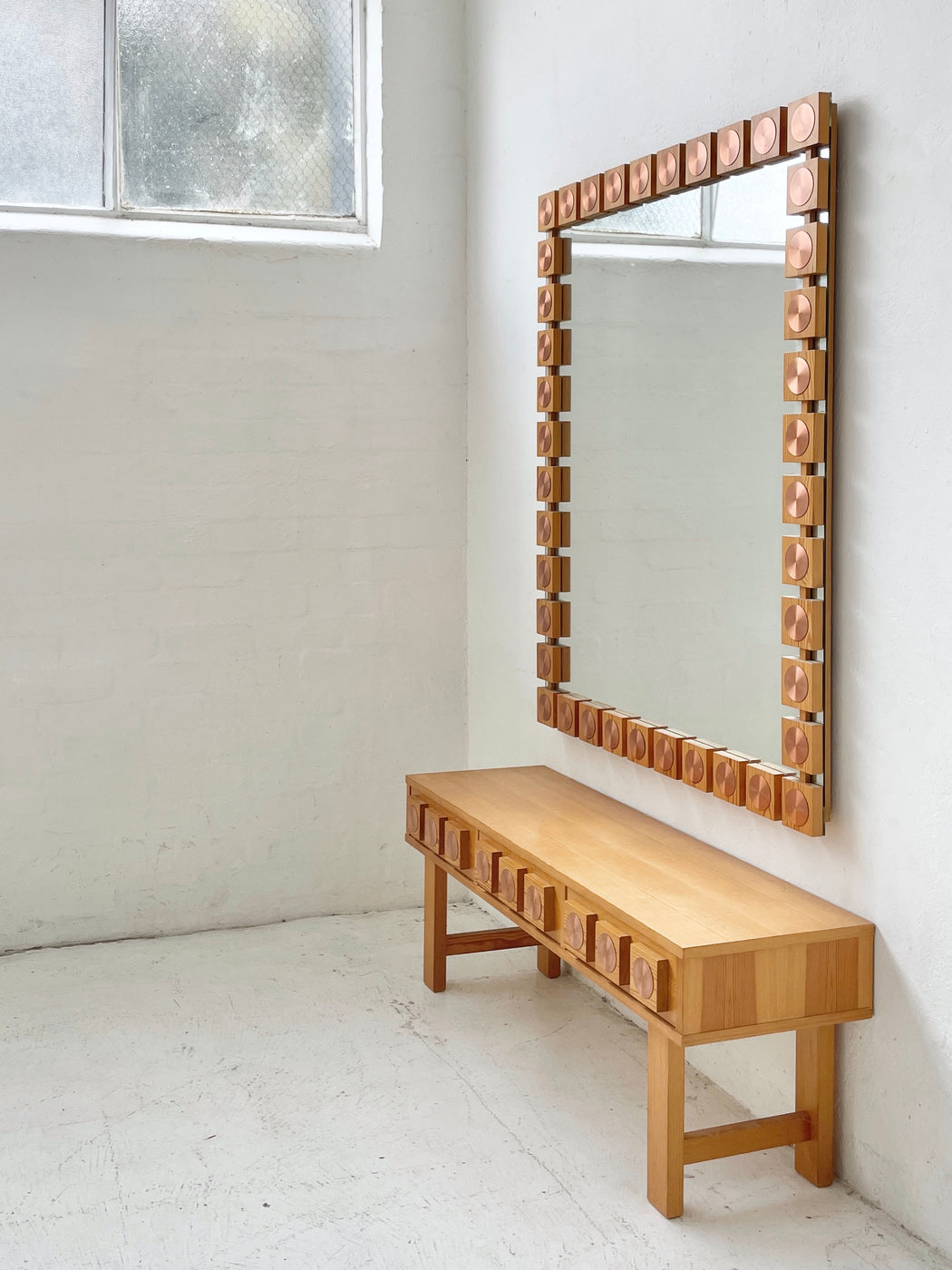 Danish Entry Dresser & Mirror