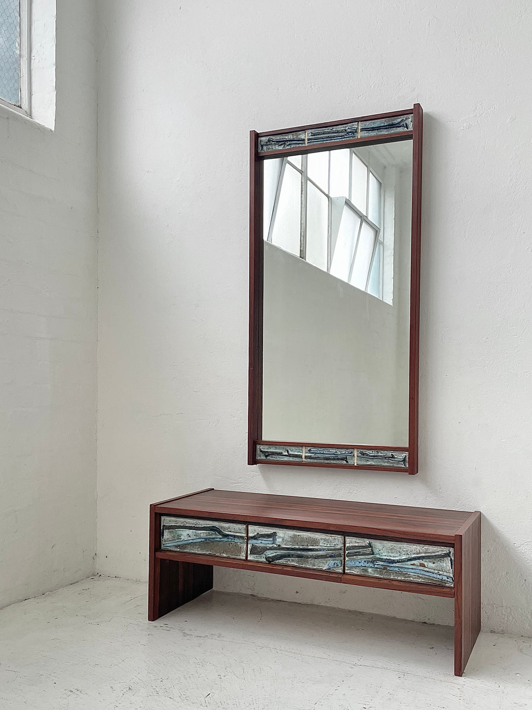 Danish Entry Dresser & Mirror
