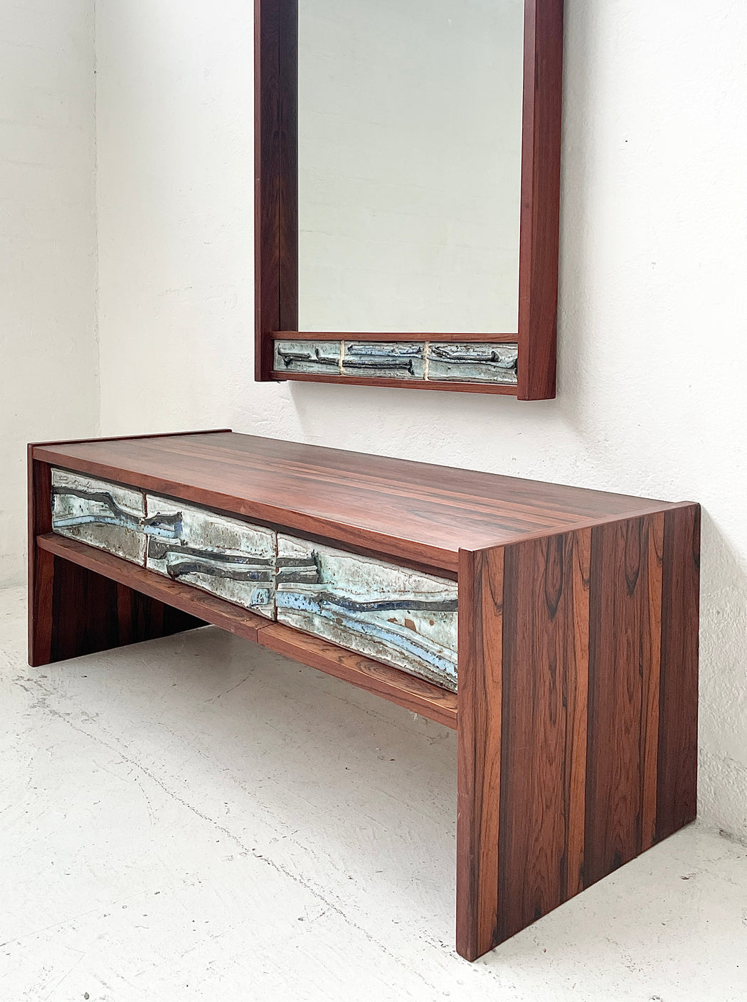 Danish Entry Dresser & Mirror