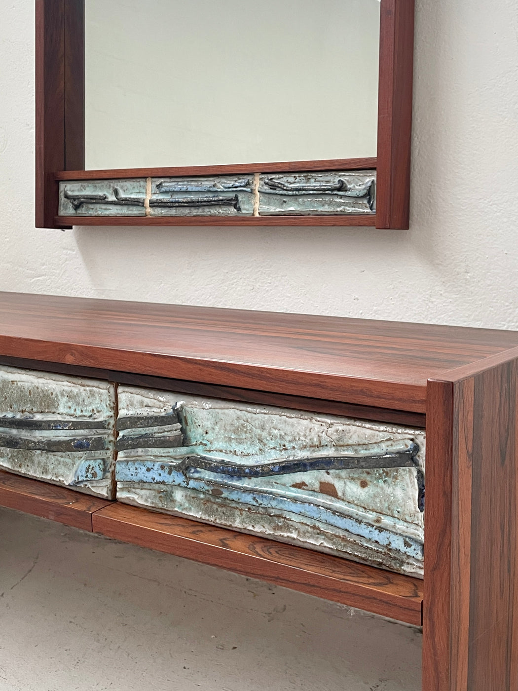 Danish Entry Dresser & Mirror