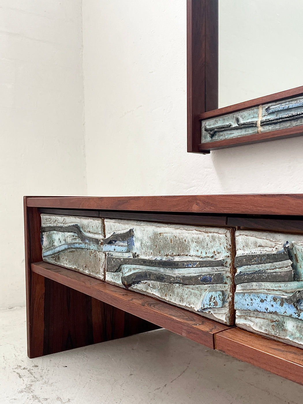 Danish Entry Dresser & Mirror