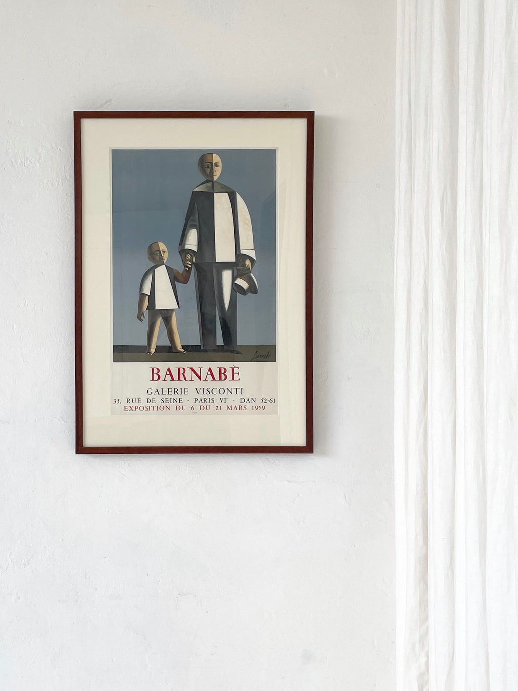 Duilio Barnabe Exhibition Poster, 1959