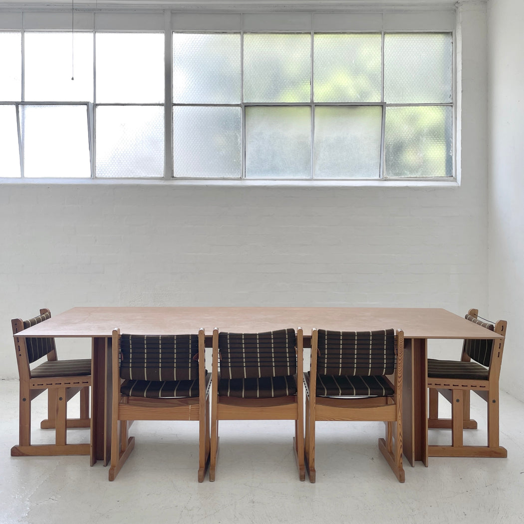 Large Walnut Dining Table