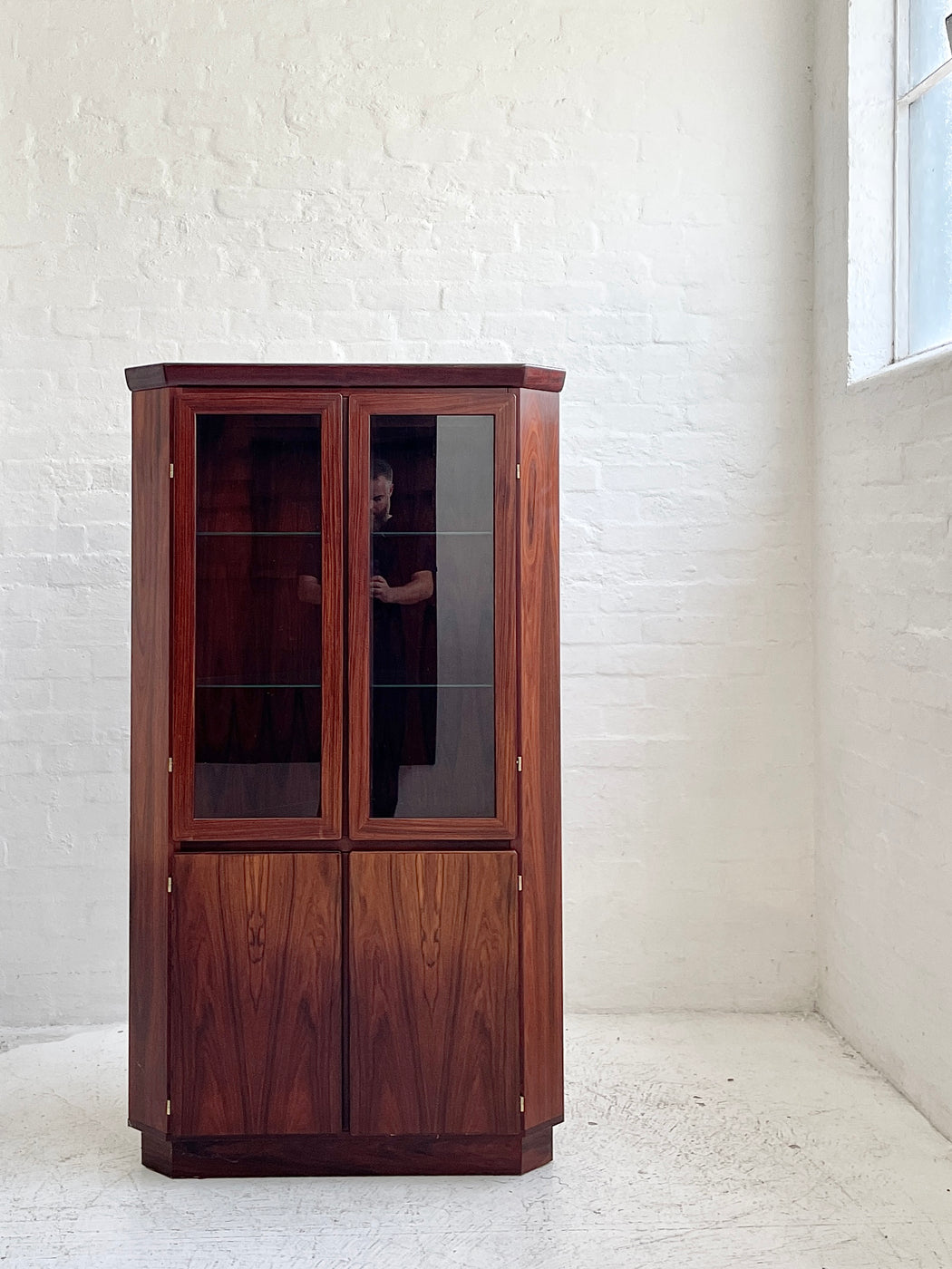 Skovby Rosewood Corner Cabinet