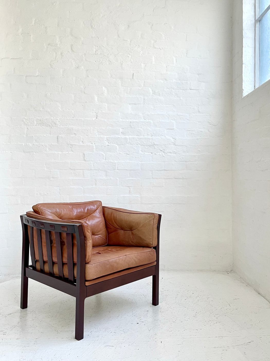 Danish Leather Lounge Chair