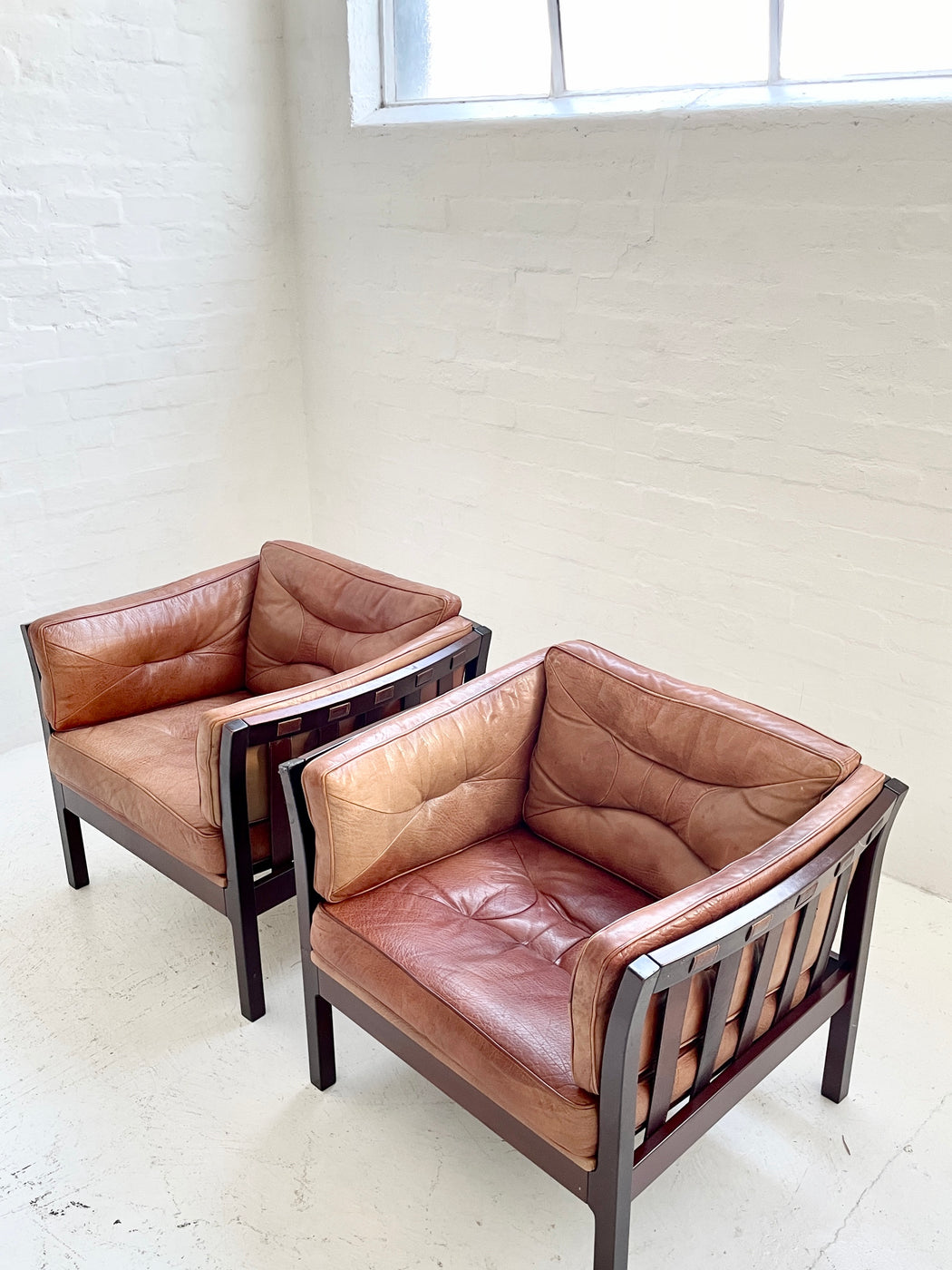 Danish Leather Lounge Chair