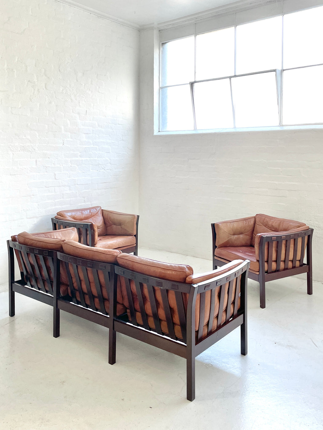 Danish Leather Lounge Chair