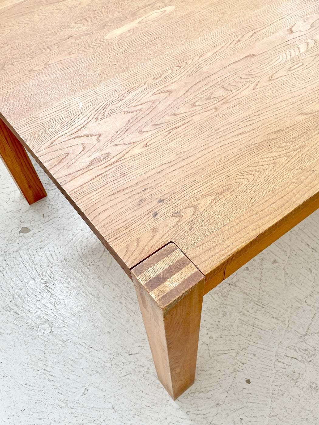 Large Solid Oak Dining Table