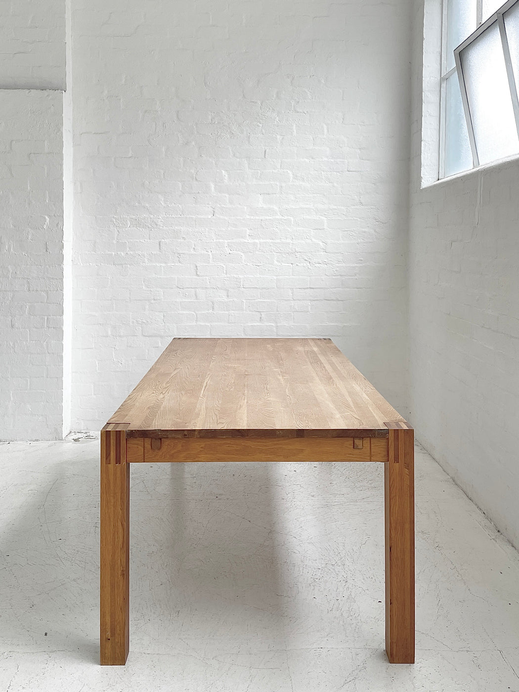 Large Solid Oak Dining Table